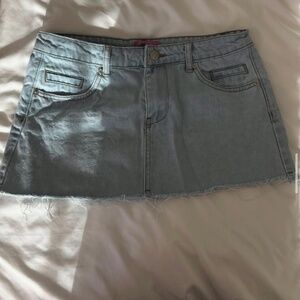 Light Wash Jean Skirt